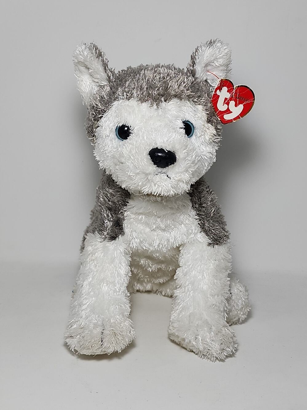 Ty Classic Slush Husky Dog 14" Plush Animal 2001 Tysilk Blue Eyes